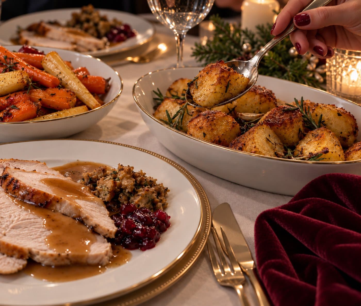 A festive dinner